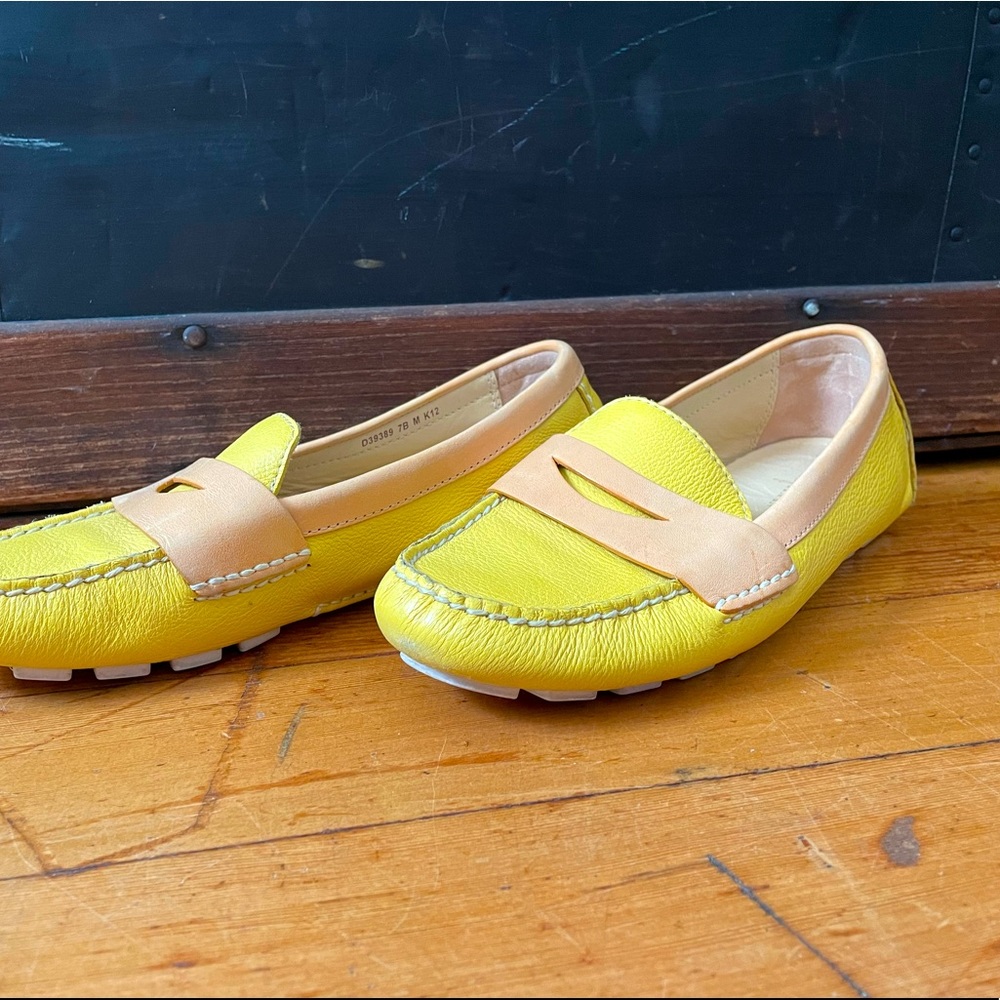 Cole Haan Yellow Loafers 7